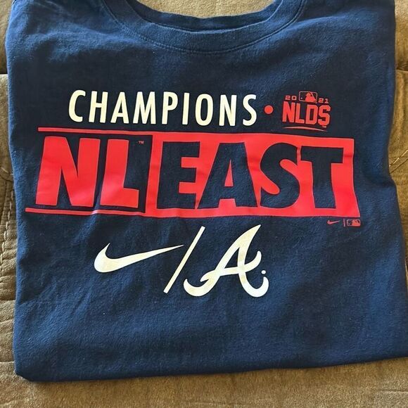 Nike Other - Men's Atlanta Braves Nike Navy 2021 NL East Division Champions T-Shirt. Large